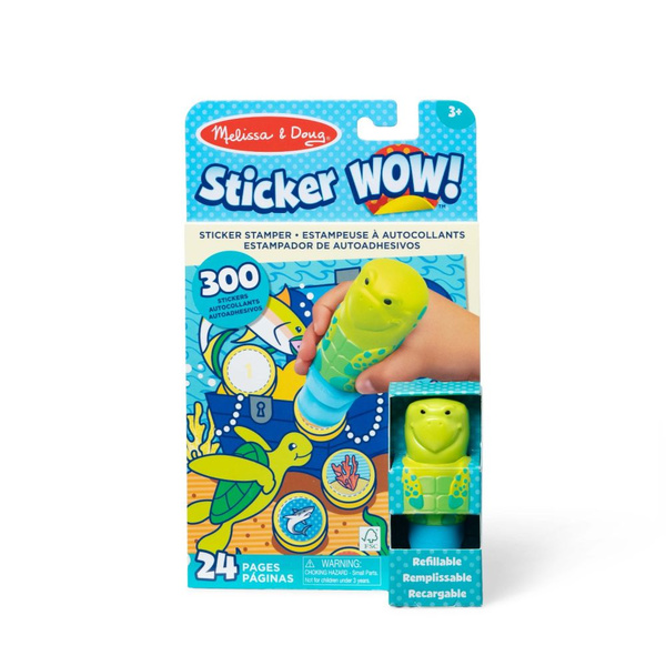 Sticker Wow - Sticker book and stamp book - Sea Turtle