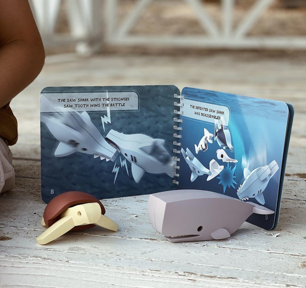 Magnetyczne zwierzaki Half Toys Ocean 3D – figurki dla dzieci 3+