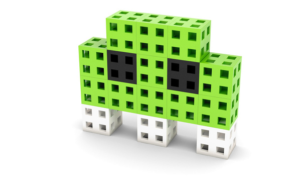 Set of construction blocks - Meli Cube 50 el.