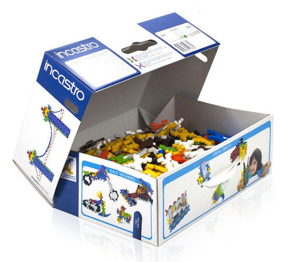 Klocki konstrukcyjne Incastro Box 500 elementów – 4+