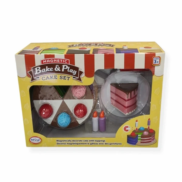 Magnetyczny tort do zabawy 6 kawałków – Popular Playthings 3+
