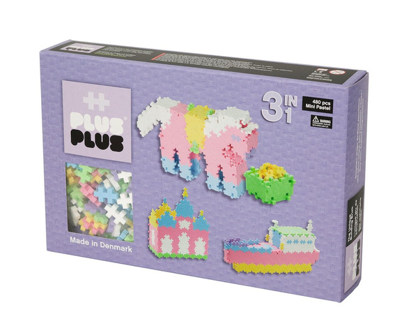 Klocki PlusPlus Mini Pastel 3w1 480 el. 