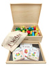 WABI Magnetic Blocks Educational Set 120 el. + WABI Pad magnetic tray