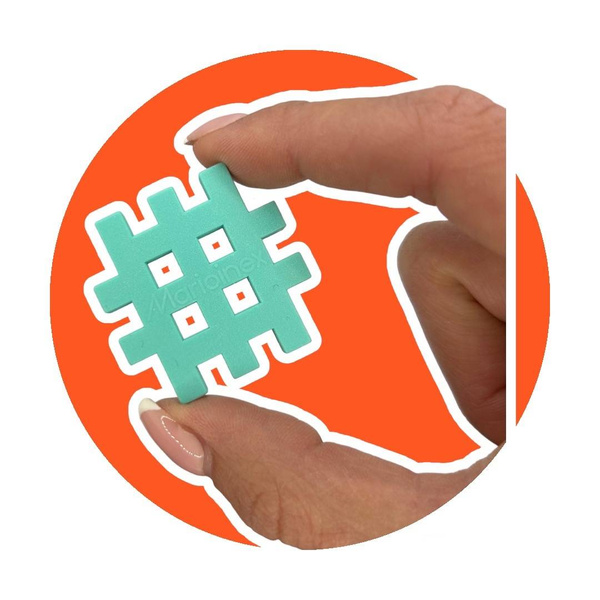 Klocki konstrukcyjne Marioinex Mini Waffle Pastel 300 elementów dla 4-latka wspierające motorykę