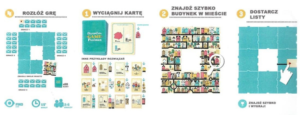 Gra obserwacyjna Postman Listonosz Londji dla rodziny 3+