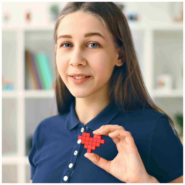 Klocki magnetyczne Pixio 100 elementów Design Series – 6 kolorów 6+