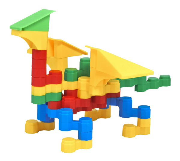 Octagon construction blocks for toddlers - 58 el.