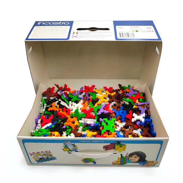 Klocki konstrukcyjne Incastro Box 500 elementów – 4+