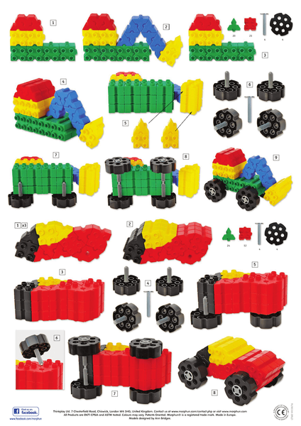 Morphun Starter Mega Zestaw 1200 el. – klocki konstrukcyjne 3+