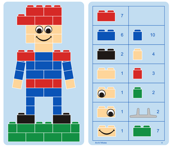 Klocki konstrukcyjne ArchiMates 630 el. – Little Architect 5+