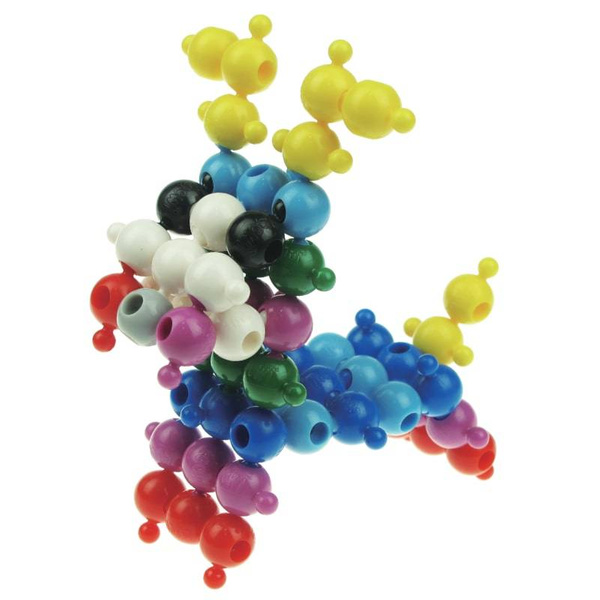 Klocki konstrukcyjne Loowi kulki czerwone 125 elementów 4+