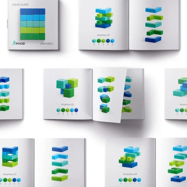 Klocki magiczny Pixio Amphibio 60 el. – Seria abstrakcyjna 6+