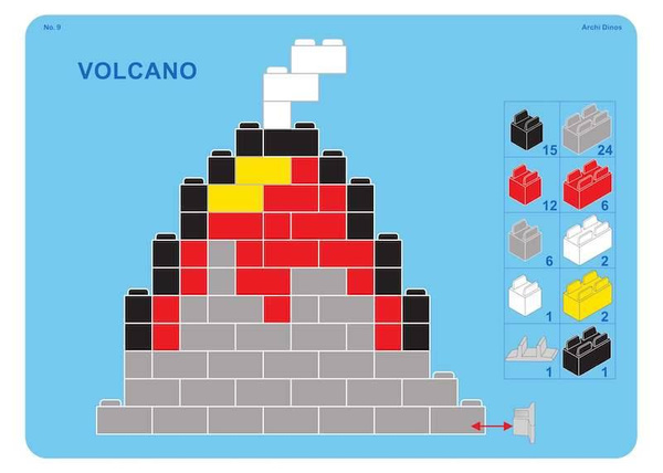 Little Architect - ArchiDinos 750 el. - Educational blocks