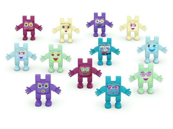 Meli Emoti Rainbow blocks 12 el.