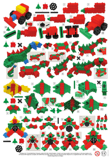 Morphun 10 Vehicles 251 el. - Construction blocks