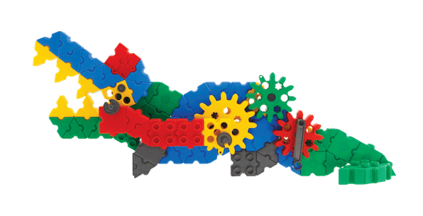 Gearphun Shark and Crocodile blocks - 200 el.