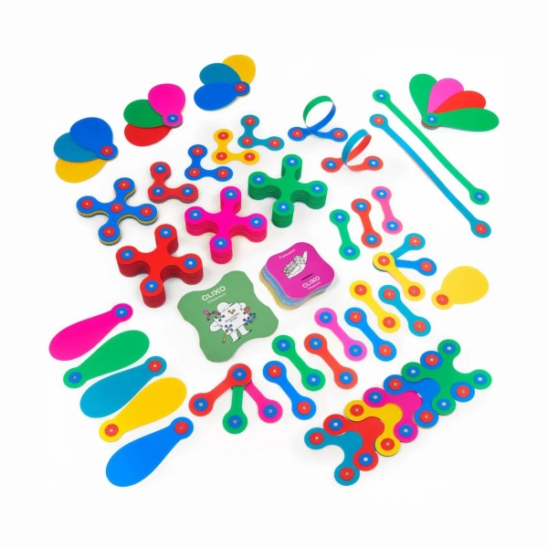 Klocki magnetyczne Clixo - Classroom pack - 100 el.