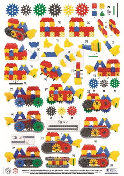 Gearphun Sprockets and chains 270 el. - Construction blocks