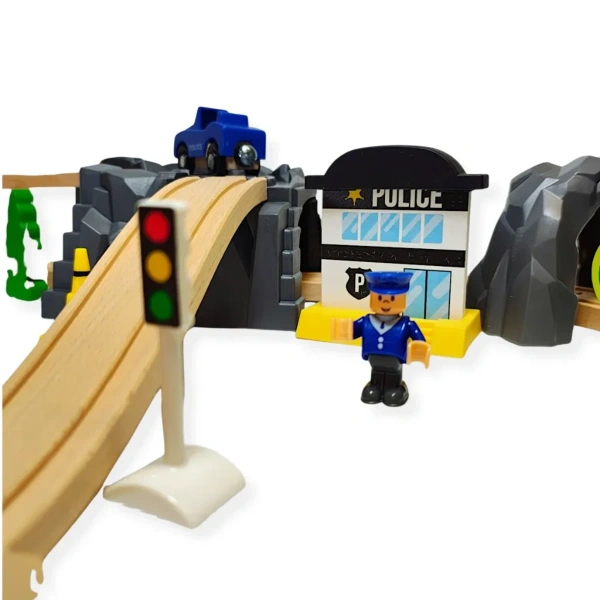 Wooden Train Set 80 Pieces City Play – Kabi 3+