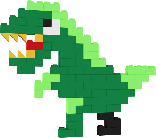 Klocki konstrukcyjne dinozaury 750 el. – Little Architect 5+