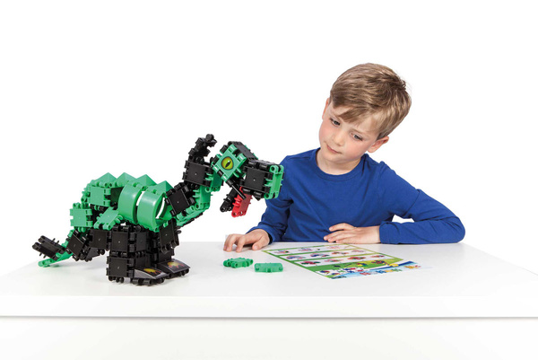 Clics Bucket 6in1 141 el. - Building Blocks - Dinosaurs