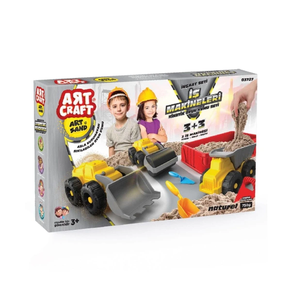 Kinetic sand set - Artcraft - Construction vehicles