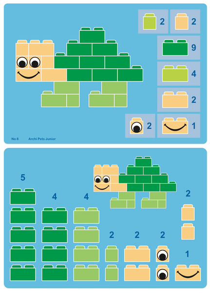 Little Architect Educational Blocks - Archi Pets Junior 350 el.