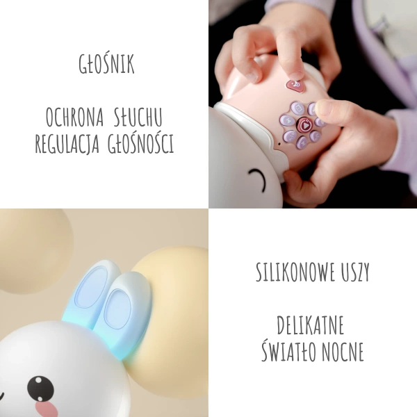 Króliczek Alilo Honey Bunny G6PRO PINK - różowy