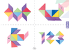 Klocki Magnetyczny Tangram - Magic Big Tangram 60 el.