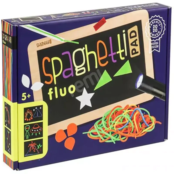 Tabliczka Spaghetti Fluo z latarką LED – Korbo 5+ kreatywna