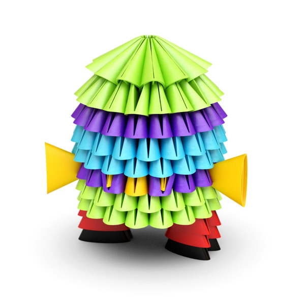 Klocki konstrukcyjne Meli Gami 250 elementów origami – zestaw 5+
