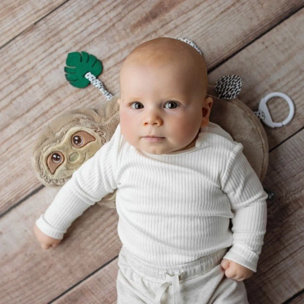 Poduszka sensoryczna Leniwiec z łuską gryki – Mom's Care 0+