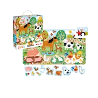 CzuCzu Wesołe puzzle Wieś 2+