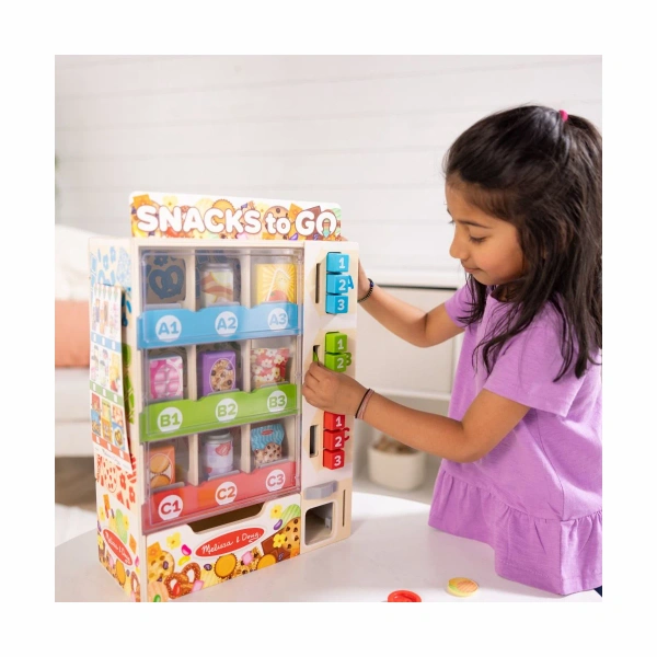 Melissa & Doug Snack Vending Machine – Pretend Play Toy for Kids 3+