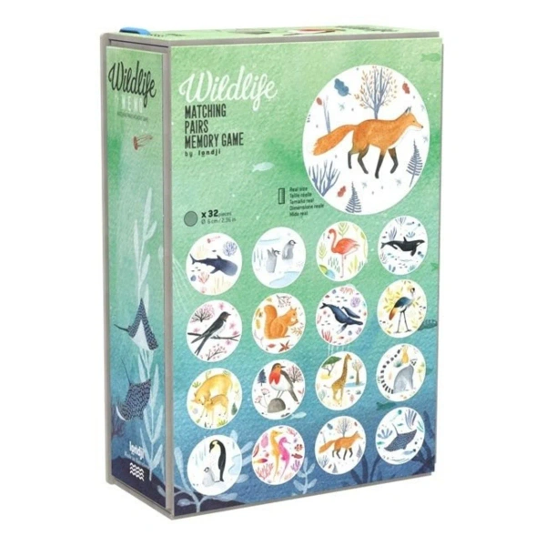 Wildlife Memory Game 32 Cards for Kids – Londji 3+