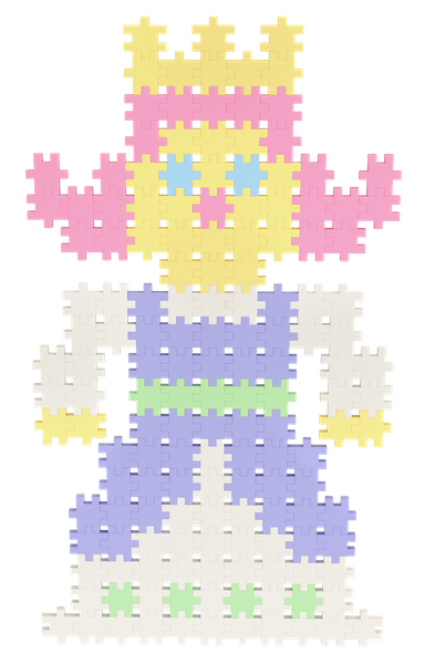Klocki konstrukcyjne Meli Minis Pastel 200 el. – zestaw 4+