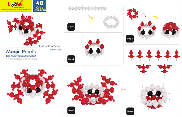 Klocki konstrukcyjne Loowi i Big Loowi mix kulki 200 elementów 3+