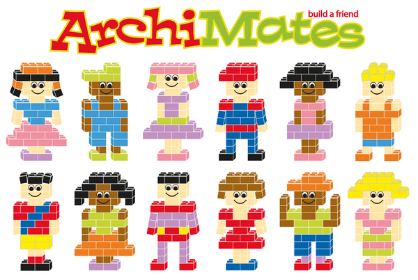 Klocki konstrukcyjne ArchiMates 630 el. – Little Architect 5+