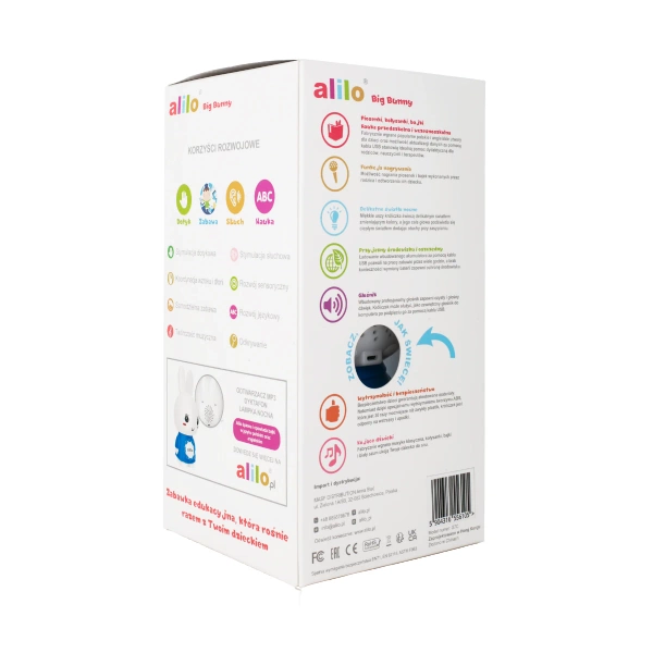 Króliczek Alilo Big Bunny G7C PINK - różowy