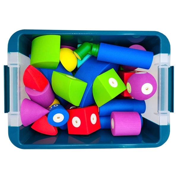 Magnetyczne piankowe klocki - MagFlexi - 50 el.