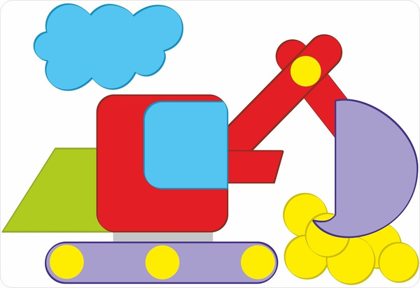 Mozaika edukacyjna z pinami 54 el. – Tigres dla dzieci 3+