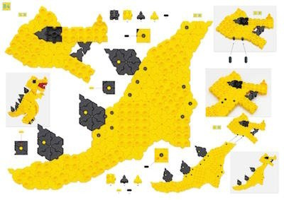 Morphun Lion and T-Rex 2374 el. - Construction blocks
