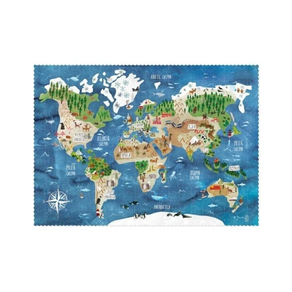 Londji World Map Puzzle - Puzzle edukacyjne mapa świafa - 7+