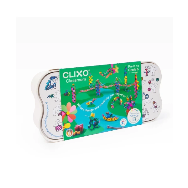 Clixo magnetic blocks - Classroom pack - 100 el.