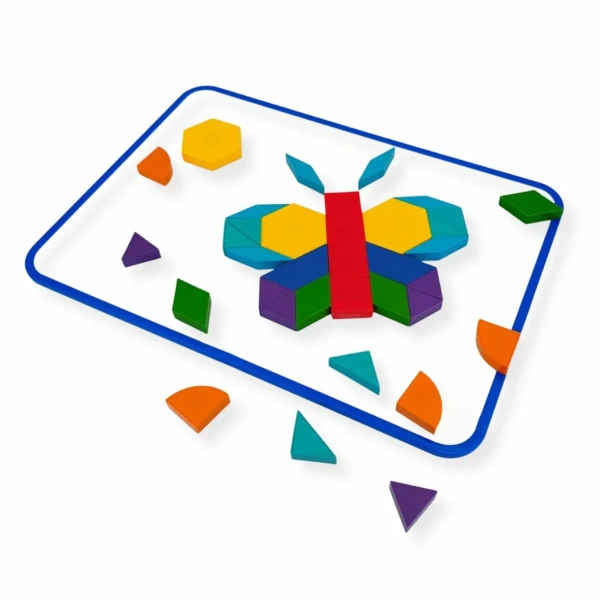 Klocki magnetyczne tangram 35 elementów geometrycznych dla dzieci od 3 lat