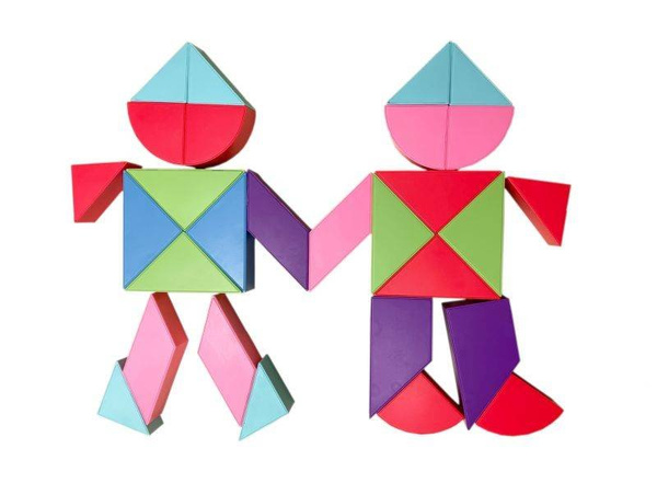 Magnetic Tangram Blocks - Magic Tangram 100el.