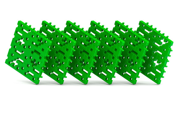 Klocki Meli Maxi baza konstrukcyjna Green 6 płytek – 3+