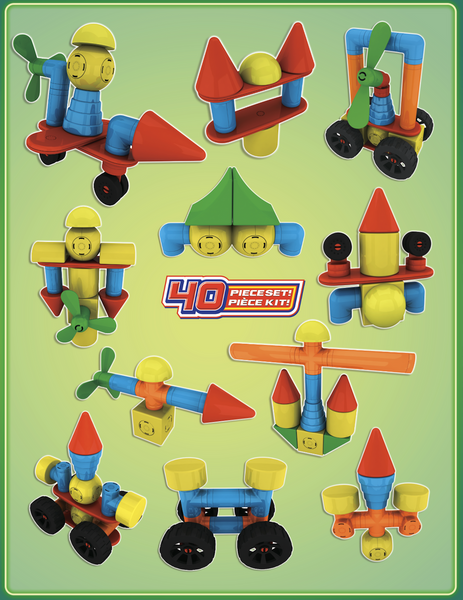 Mag Builder magnetic blocks - 40 el.