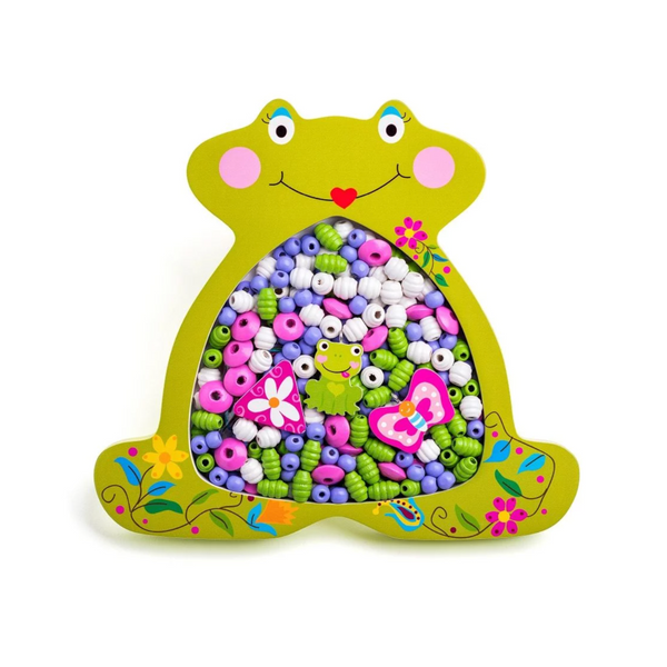 Wooden Threading Beads - Frog