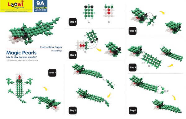 Loowi Animals 308 el. - Construction blocks